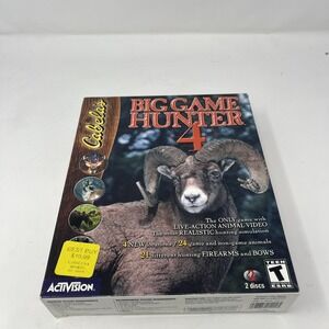 Cabela's Big Game Hunter 4 PC CD-ROM Video Game for Windows 95 98 w/ Big Box